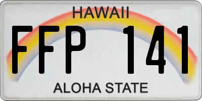 HI license plate FFP141