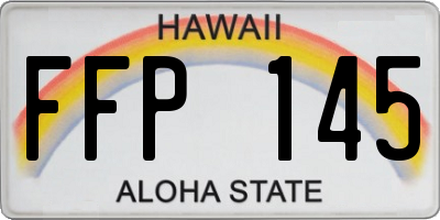 HI license plate FFP145