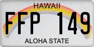 HI license plate FFP149