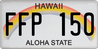 HI license plate FFP150