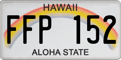 HI license plate FFP152