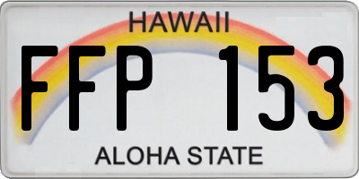 HI license plate FFP153