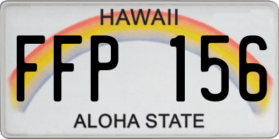 HI license plate FFP156