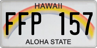 HI license plate FFP157
