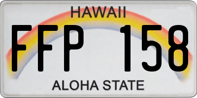 HI license plate FFP158