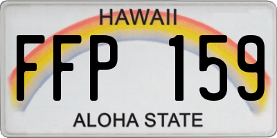 HI license plate FFP159