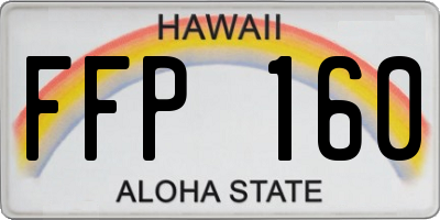 HI license plate FFP160