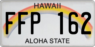 HI license plate FFP162