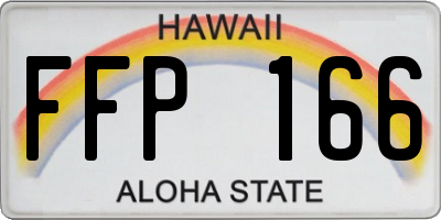 HI license plate FFP166