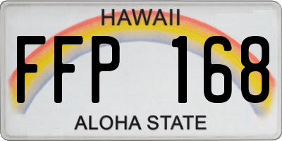 HI license plate FFP168