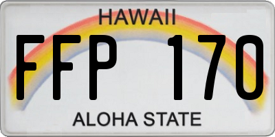 HI license plate FFP170