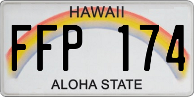 HI license plate FFP174