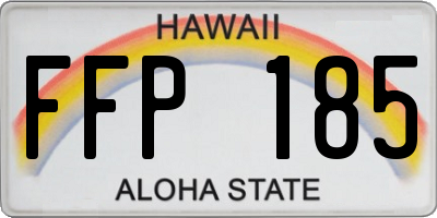 HI license plate FFP185