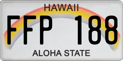 HI license plate FFP188