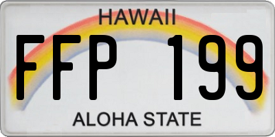 HI license plate FFP199