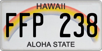 HI license plate FFP238