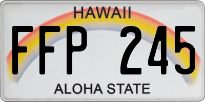 HI license plate FFP245
