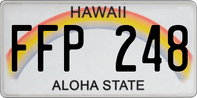 HI license plate FFP248