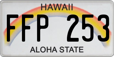 HI license plate FFP253