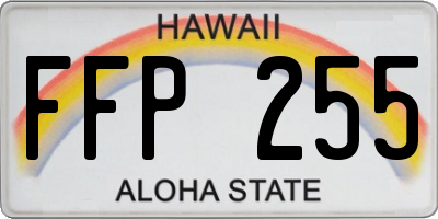 HI license plate FFP255