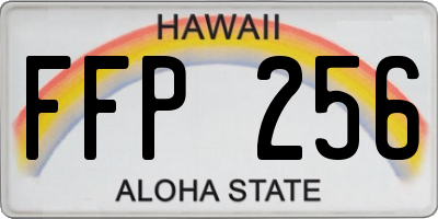 HI license plate FFP256