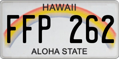 HI license plate FFP262
