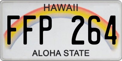 HI license plate FFP264