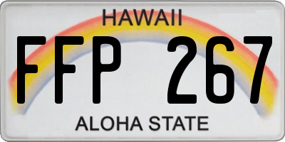 HI license plate FFP267