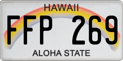HI license plate FFP269