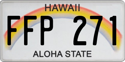 HI license plate FFP271