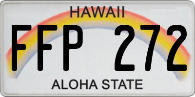 HI license plate FFP272