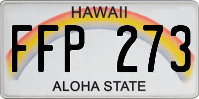 HI license plate FFP273