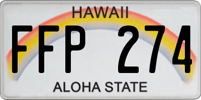 HI license plate FFP274