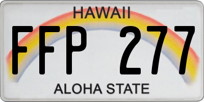 HI license plate FFP277