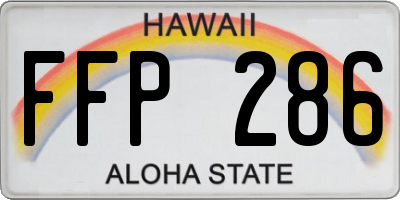 HI license plate FFP286
