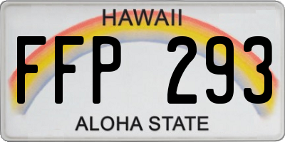 HI license plate FFP293