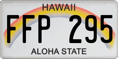 HI license plate FFP295