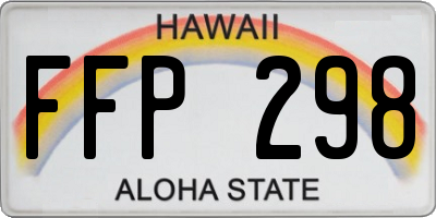 HI license plate FFP298