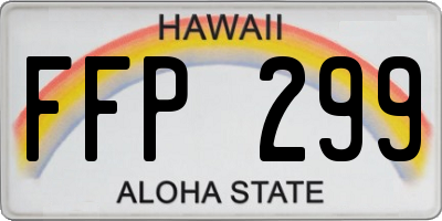 HI license plate FFP299