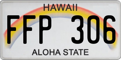 HI license plate FFP306