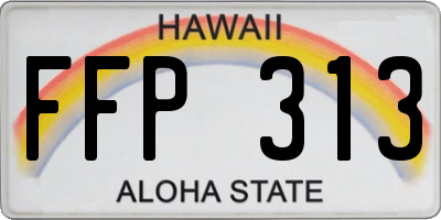 HI license plate FFP313
