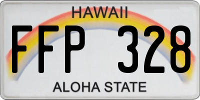 HI license plate FFP328