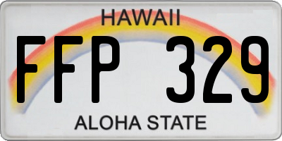 HI license plate FFP329
