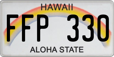 HI license plate FFP330
