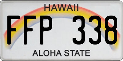 HI license plate FFP338