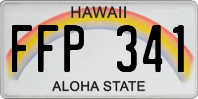 HI license plate FFP341