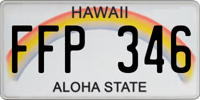 HI license plate FFP346