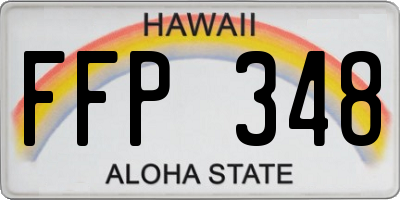 HI license plate FFP348