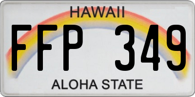 HI license plate FFP349