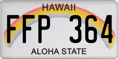 HI license plate FFP364